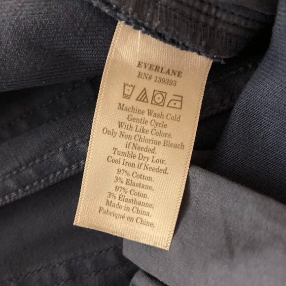 Everlane Wide Leg Crop Pant Blue (Small, Size 4) - Picture 10 of 10